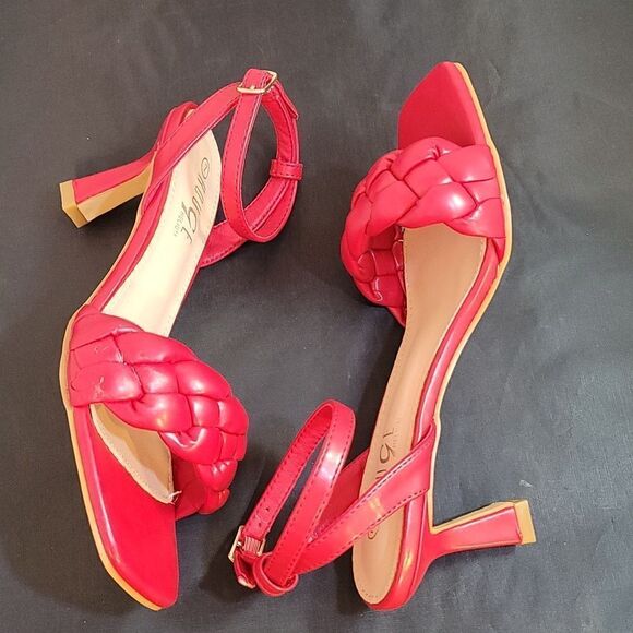 BRAND NEW ROUGE HELUIM BRAIDED STRAP SQUARE TOE WOMEN'S SANDAL - Picture 6 of 16